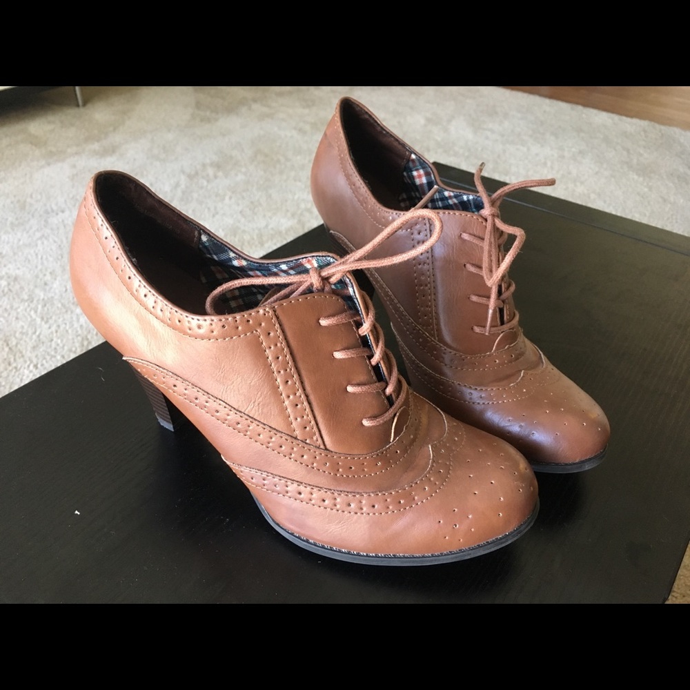 Brown block heels - Picture 3 of 5